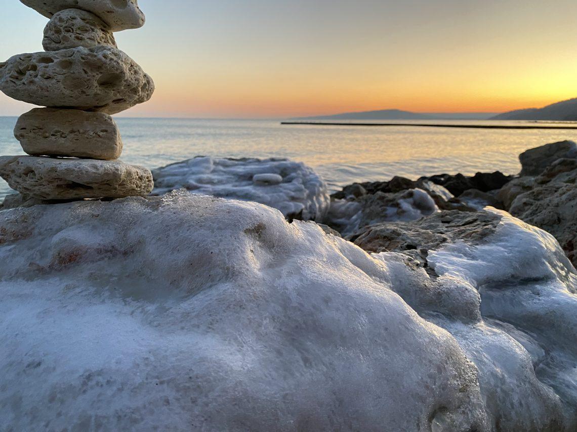 calm sea at sunset