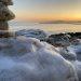 calm sea at sunset